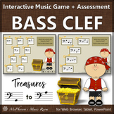 Bass Clef Note Names Interactive Music Game & Assessment {