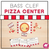 Bass Clef Note Names - Music Centers Activity - Pizza Game