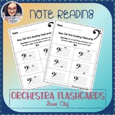 Bass Clef Note Reading Flash Cards