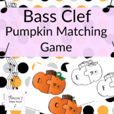 Bass Clef Pumpkin Matching Game for Fall Music Centers