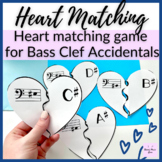 Bass Clef Accidentals // Sharps and Flats Heart Matching G
