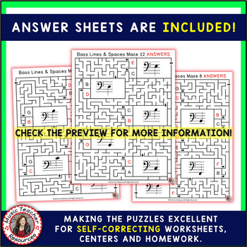 Music Games: Bass Lines and Spaces: Music Theory Maze ...