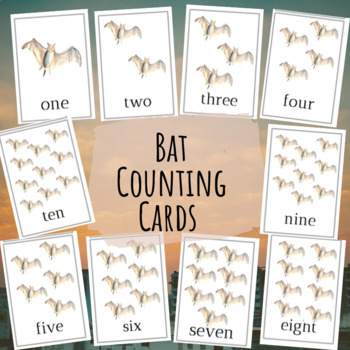 Preview of Bat Counting Cards (1-10)