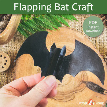 Preview of Bat Craft | Flapping Bat Craft | Bat Activity for Kids | Bat Craft for Kids