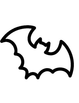 Bat Craft Outline by Positively Pre-K | Teachers Pay Teachers