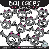 Bat Faces {bat clipart}