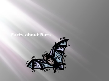 Preview of Bat Fact Powerpoint