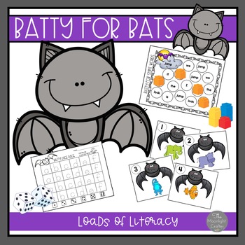 Preview of Bat Literacy Center HUGE SET of 14 Literacy Centers
