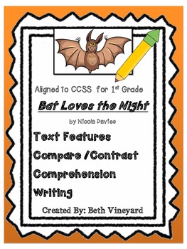 Preview of Bat Loves the Night Aligned to CCSS 1st Grade