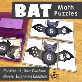 Bat Math Puzzles – Fall Math Centers for Kindergarten