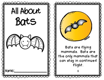 Preview of Bat Mini Book 2 Versions