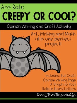 Preview of Bat Opinion Writing and Craft Bulletin Board