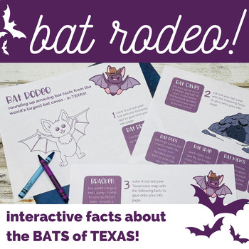 Preview of Texas Bat Facts: Interactive Notebook + Group Project + Writing + Halloween