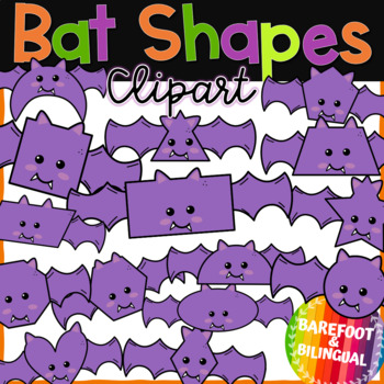 Preview of Halloween Clipart | Bat Shapes Clipart