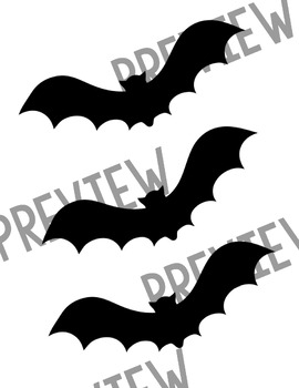 Bat Template for Halloween Fingerpainting by Eva Phillips | TPT