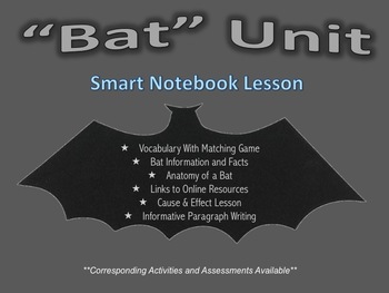 Preview of Bat Unit- Smart Notebook Presentation