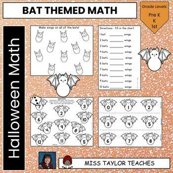 Preview of Bat Wings Math - Counting by Twos - Number Recognition - Addition - Halloween