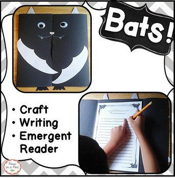 Preview of Bat Craft Summer Activities All About Bats Writing Craftivity End of Year Fun