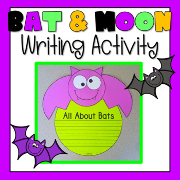 Preview of Bat Writing Craftivity, Halloween, Bats