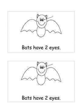 Bat reader by Kate's Kindergarten | TPT