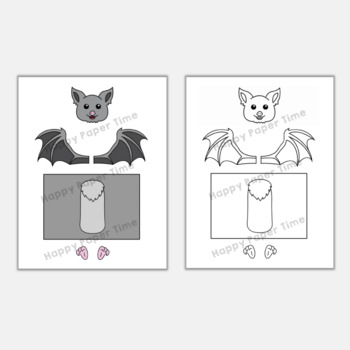 Halloween Craft: Toilet Paper Roll Bat