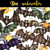 Bat watercolor (Clipart)