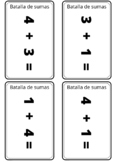 Batalla de sumas (addition battle game)