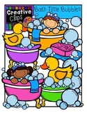 Bath Time Bubbles {Creative Clips Digital Clipart}