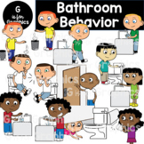 Bathroom Behavior, Etiquette, Rules, Expectations Clipart