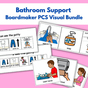 Bathroom Boardmaker PCS Visual Support BUNDLE by Behavior on Track