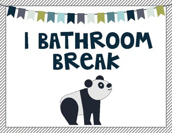Emergency Bathroom Break Signs