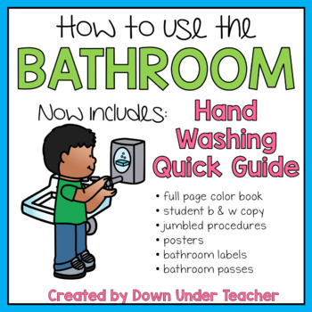 Preview of Bathroom & Hand Washing Signs, Passes, Rules, Posters and Activities