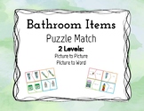 Bathroom Item Puzzles for Task Boxes - TWO levels!