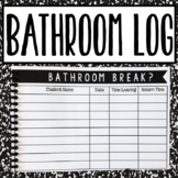 Classroom Management:  Bathroom Sign Out Book
