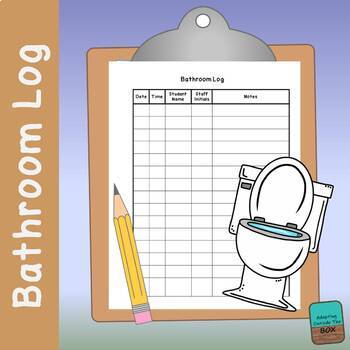 Preview of Bathroom Logs - Special Education  #catch24