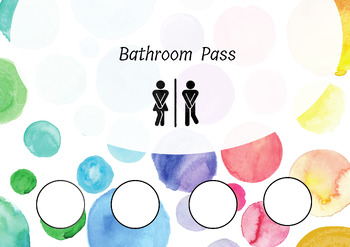 Preview of Bathroom Pass