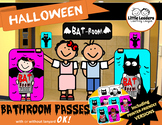 Bathroom Pass - BATroom Pass - Toilet Restroom Passes - Ha