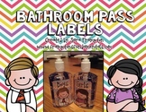 Bathroom Pass Labels- Freebie