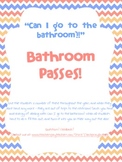 Bathroom Pass Slips - 20 Fun Font Styles