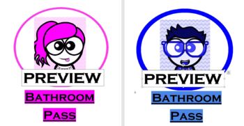 Preview of Bathroom Passes