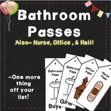 Bathroom Passes Expectations Bathroom Pass