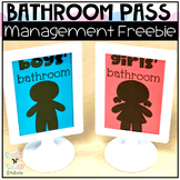 Bathroom Passes and Sign Classroom Management FREEBIE