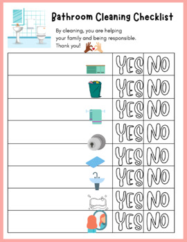 Bathroom Cleaning Kit for Kids {Free Printable Bathroom Cleaning