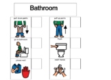 Bathroom/Potty/Toileting Visual Support Procedure (icons-3")