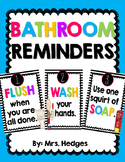 Bathroom Rules & Reminder Posters