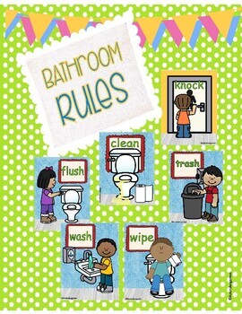 Preview of Bathroom Rules Freebie