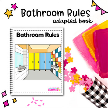 Preview of Bathroom Social Story Bathroom Rules Special Education Adapted Book Activity