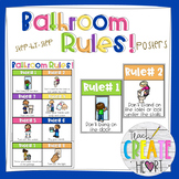 Bathroom Rules Posters  || Health  || Step-by- Step Directions