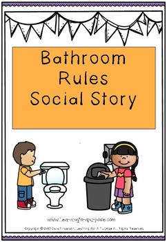 Preview of Bathroom Rules Social Story
