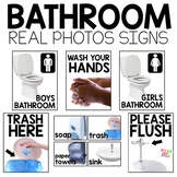 Bathroom Signs with Real Pictures and Bathroom Passes and 